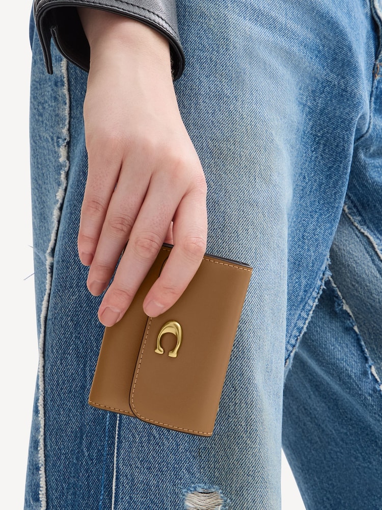 COACH Brown Leather Essential Card Holder Wallet - Image 4 of 4