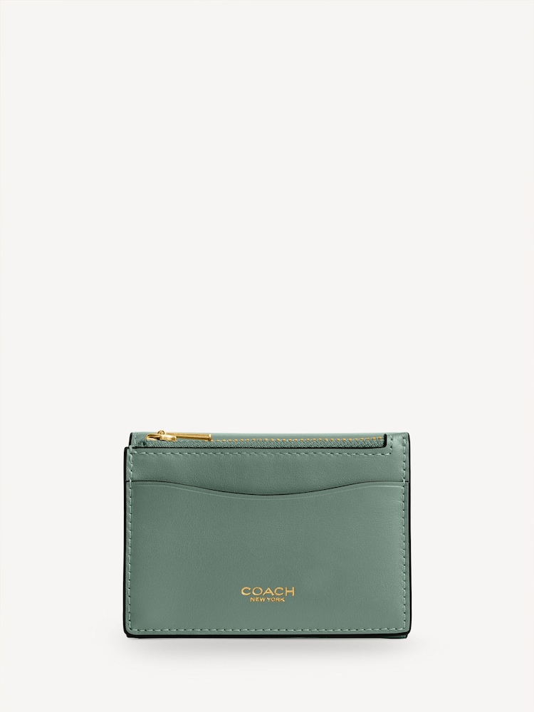 COACH Green Leather Essential Card Holder Wallet - Image 2 of 4