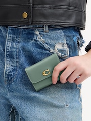 COACH Green Leather Essential Card Holder Wallet - Image 4 of 4