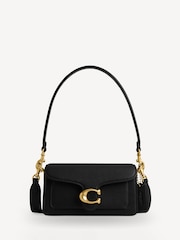 COACH Black/chrome Polished Pebble Leather Tabby 20 Shoulder Bag - Image 1 of 6