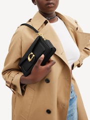 COACH Black/chrome Polished Pebble Leather Tabby 20 Shoulder Bag - Image 2 of 6