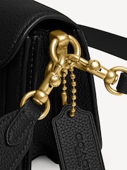 COACH Black/chrome Polished Pebble Leather Tabby 20 Shoulder Bag - Image 6 of 6