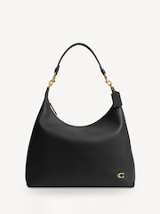 COACH Black Brown Juliet Slouchy Shoulder Bag 38 - Image 1 of 8