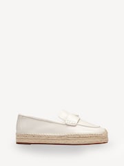 COACH White Camilla Leather Espadrilles Shoes - Image 1 of 6