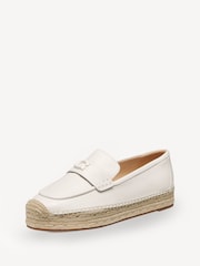 COACH White Camilla Leather Espadrilles Shoes - Image 3 of 6
