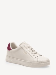 COACH White High Line Leather Trainers - Image 2 of 6