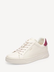 COACH White High Line Leather Trainers - Image 3 of 6