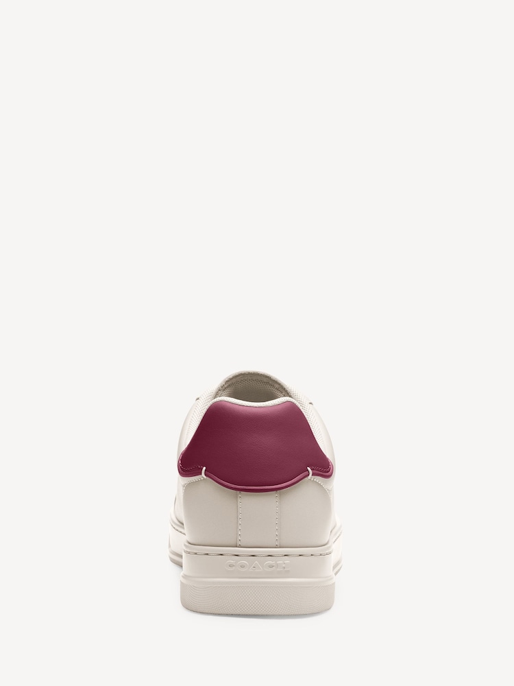 COACH White High Line Leather Trainers - Image 6 of 6