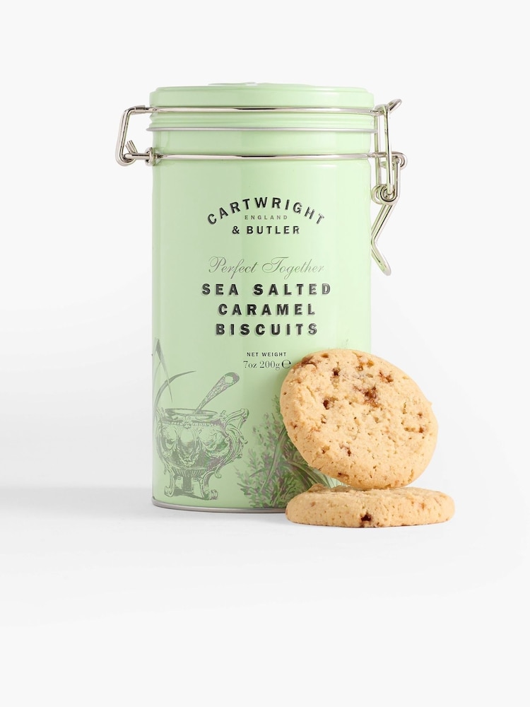 Cartwright & Butler Salted Caramel Biscuits in Tin - Image 4 of 4