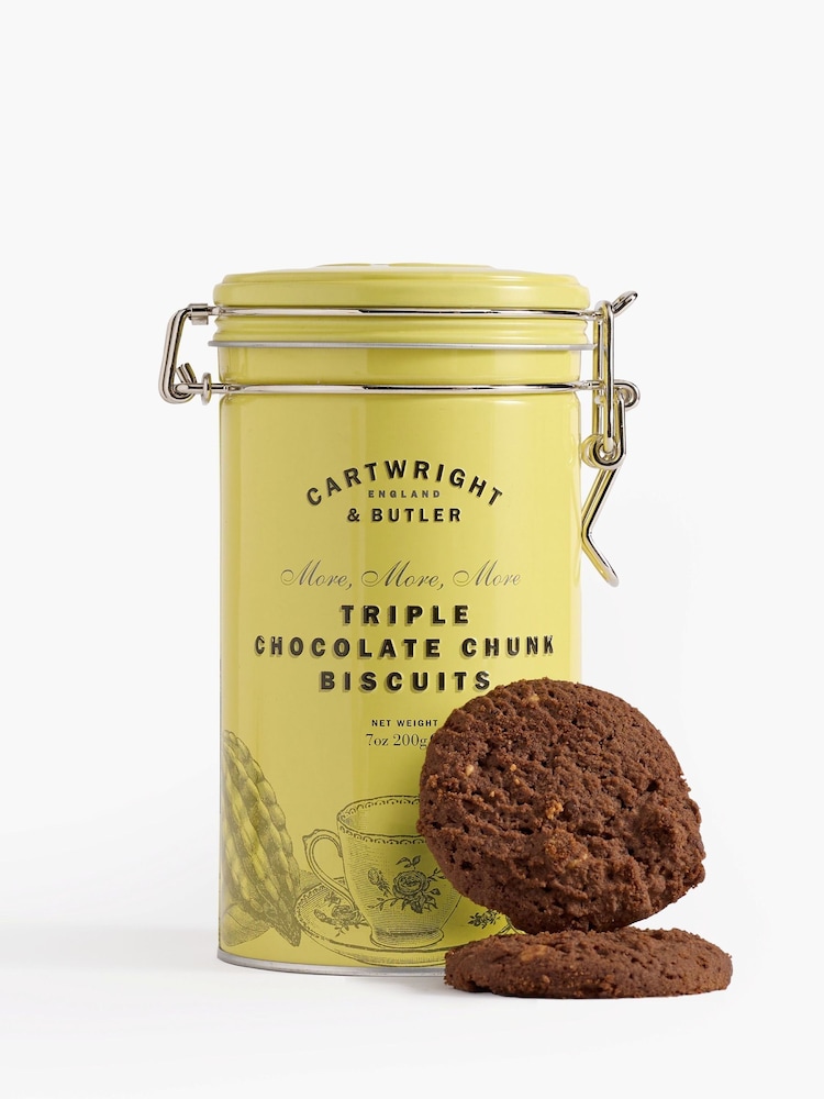 Cartwright & Butler Triple Choc Chunk Biscuits in Tin - Image 2 of 4