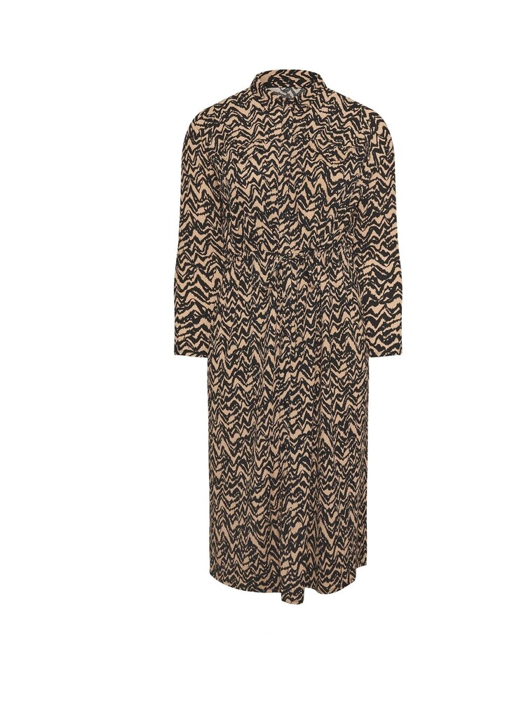 Evans Natural Jersey Crepe Utility Dress - Image 5 of 5 Evans Natural Jersey Crepe Utility Dress - Image 5 of 5