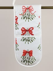 Avalon Home Cream Cream Bows Oven Gloves - Image 2 of 5
