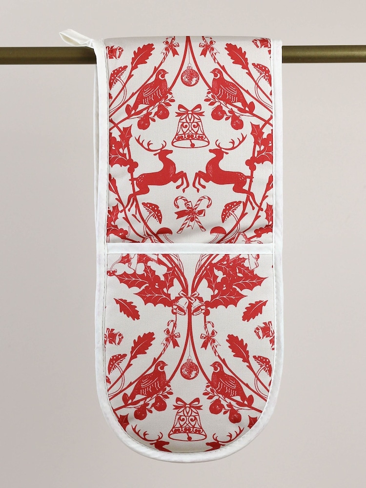 Avalon Home Cream Stag Oven 100% Cotton Glove - Image 2 of 5