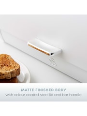 Swan White Serenity Bread Bin - Image 5 of 11