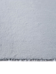 Origin Rug Collection. Grey Washable Faux Fur Runner - Image 3 of 5