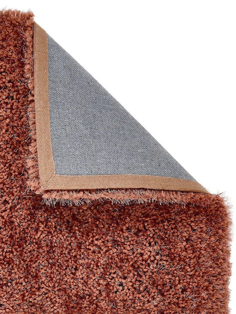 Origin Rug Collection. Orange Chicago Soft Shaggy Rug - Image 5 of 5