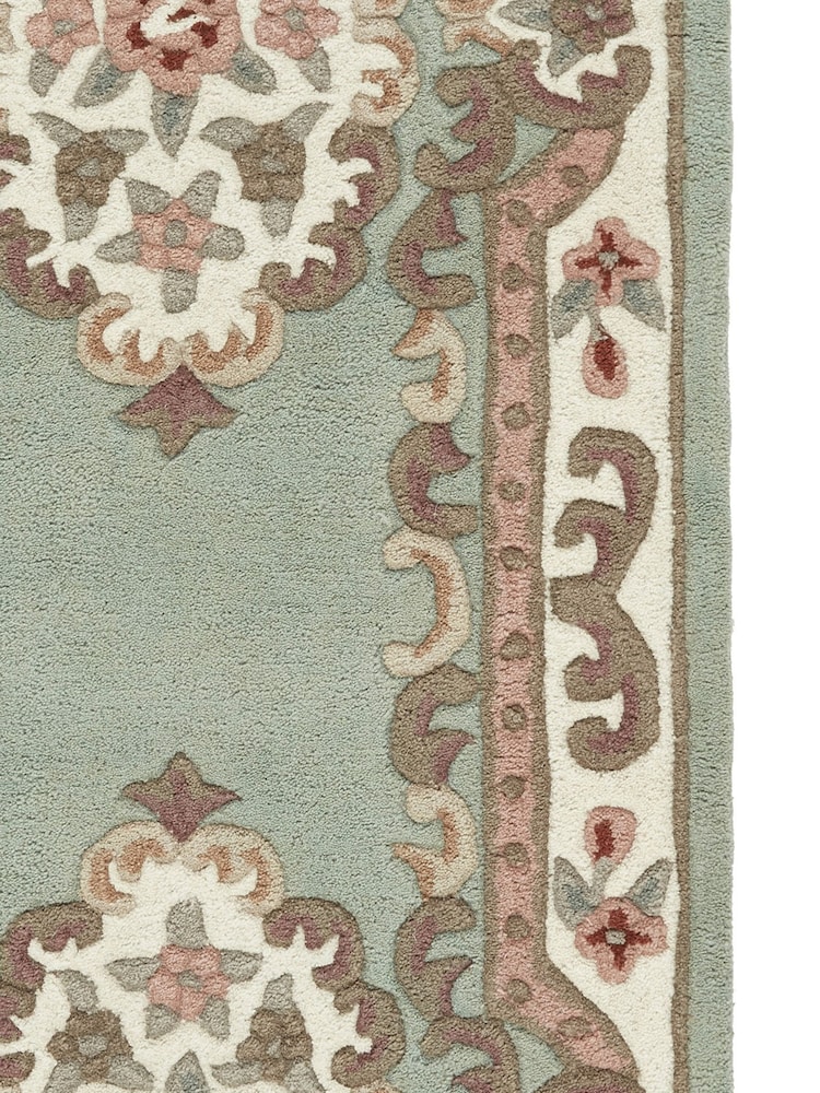 Origin Rug Collection. Green Shensi Wool Runner - Image 2 of 4