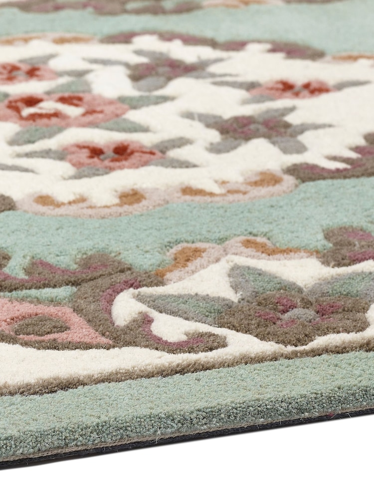 Origin Rug Collection. Green Shensi Wool Runner - Image 4 of 4