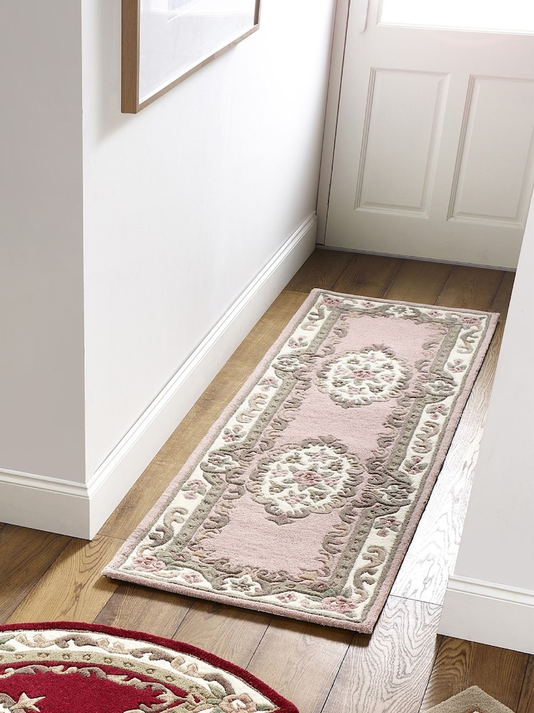 Origin Rug Collection. Pink Shensi Wool Runner - Image 1 of 4