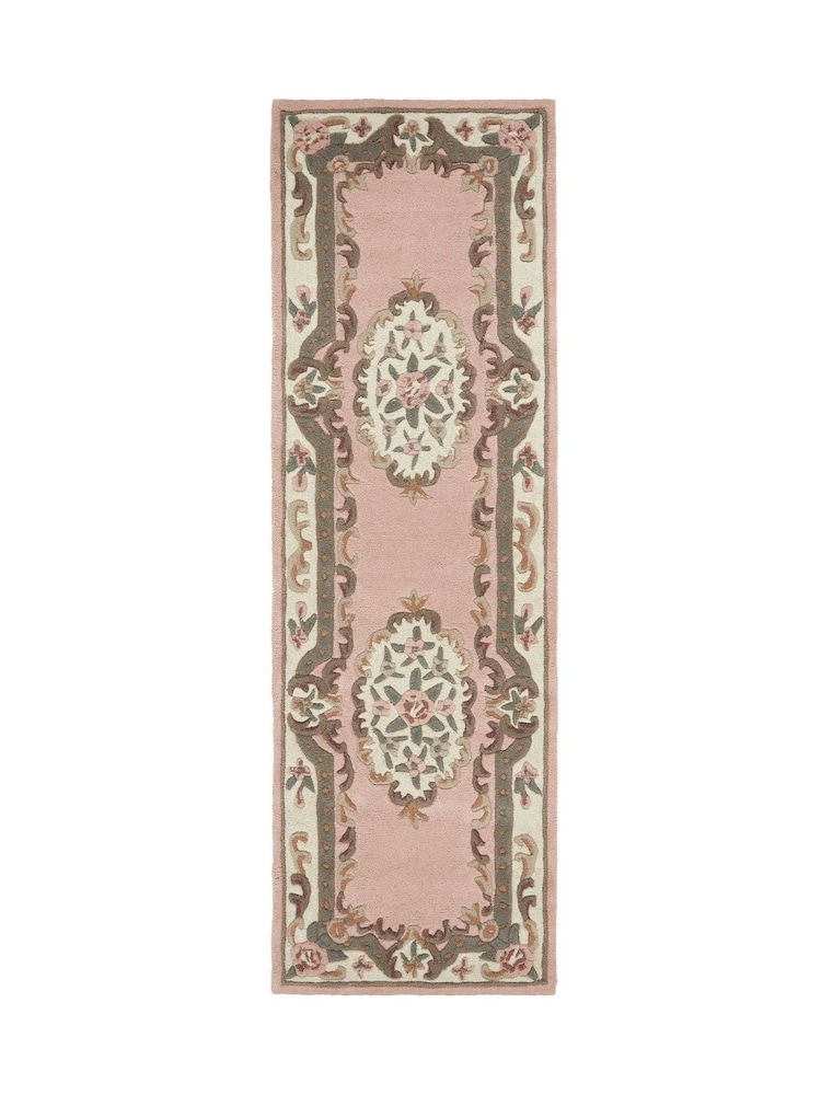 Origin Rug Collection. Pink Shensi Wool Runner - Image 2 of 4