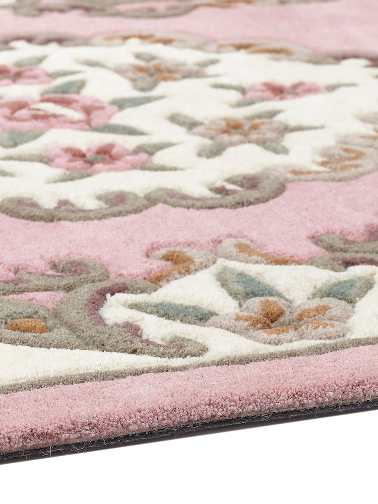 Origin Rug Collection. Pink Shensi Wool Runner - Image 4 of 4