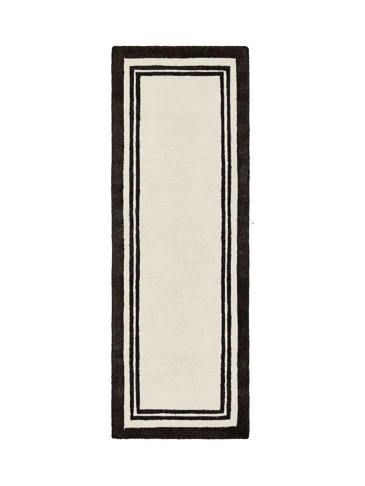 Origin Rug Collection. Black Piper Wool Runner - Image 2 of 4