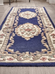 Origin Rug Collection. Blue Shensi Wool Runner - Image 2 of 5