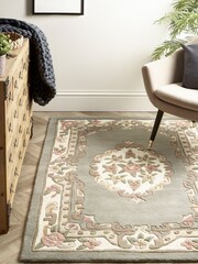 Origin Rugs Grey Shensi Wool Runner - Image 2 of 6
