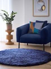 Origin Rug Collection. Blue Chicago Soft Shaggy Rug - Image 1 of 4
