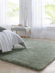 Origin Rug Collection. Green Chicago Soft Shaggy Rug - Image 1 of 4