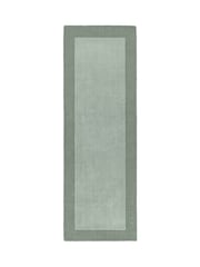 Origin Rug Collection Green Borders Wool Runner - Image 3 of 4