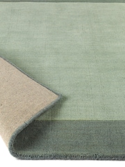 Origin Rug Collection Green Borders Wool Runner - Image 4 of 4