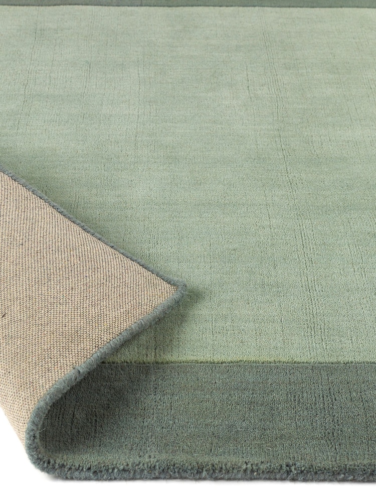 Origin Rug Collection Green Borders Wool Runner - Image 4 of 4