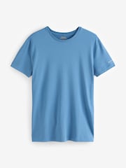 Polo Ralph Lauren Khaki/Blue/Cream Classic Crew Neck 3-Pack T-Shirts - Image 2 of 4