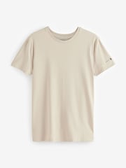 Polo Ralph Lauren Khaki/Blue/Cream Classic Crew Neck 3-Pack T-Shirts - Image 4 of 4