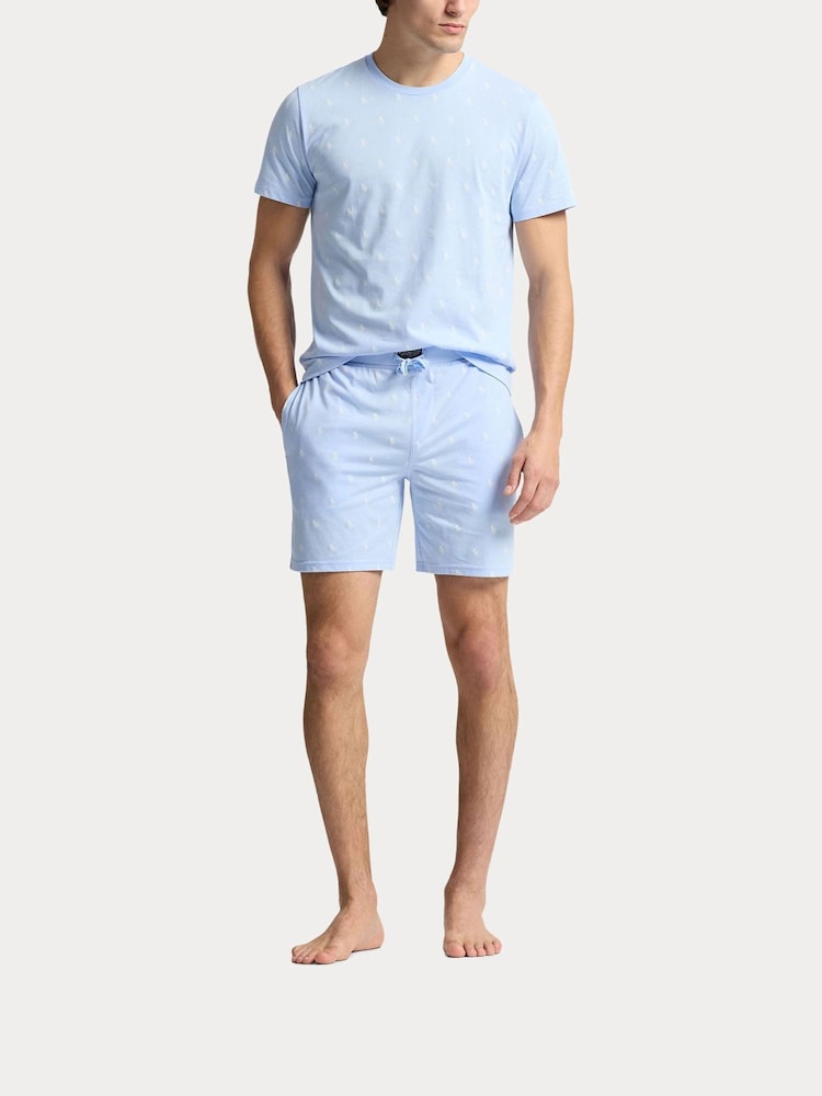 Polo Ralph Lauren All-Over Pony Print Jersey Shorts - Image 3 of 4