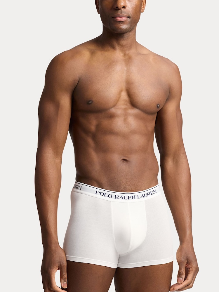 Polo Ralph Lauren Blue Ground Classic Stretch Boxers 3 Pack - Image 2 of 10