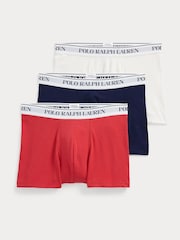 Polo Ralph Lauren Blue Ground Classic Stretch Boxers 3 Pack - Image 7 of 10
