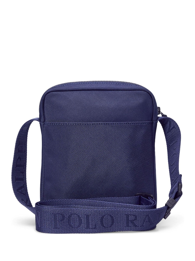 Polo Ralph Lauren Blue CrossBody Modern Logo Messenger Bum Bag - Image 2 of 5