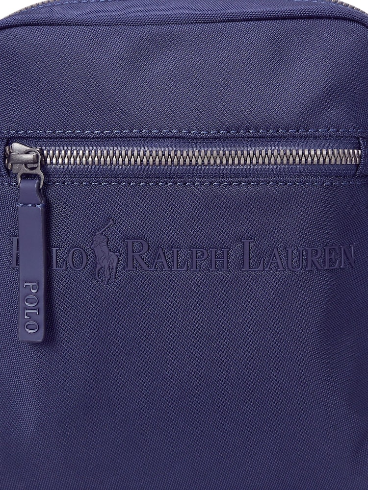 Polo Ralph Lauren Blue CrossBody Modern Logo Messenger Bum Bag - Image 5 of 5