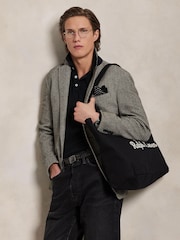 Polo Ralph Lauren Black Embroidered Logo Canvas Tote Bag - Image 6 of 6