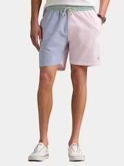 Классические пляжные шорты из ткани сирсакер с логотипом Polo Ralph Lauren Traveller - Изображение 1 из 5
