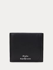 Polo Ralph Lauren Black Smooth Leather Billfold Logo Wallet - Image 1 of 3