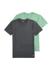 Polo Ralph Lauren Light Green Slim 100% Cotton T-Shirts 3 Pack - Image 1 of 8