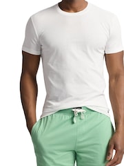 Polo Ralph Lauren Light Green Slim 100% Cotton T-Shirts 3 Pack - Image 3 of 8