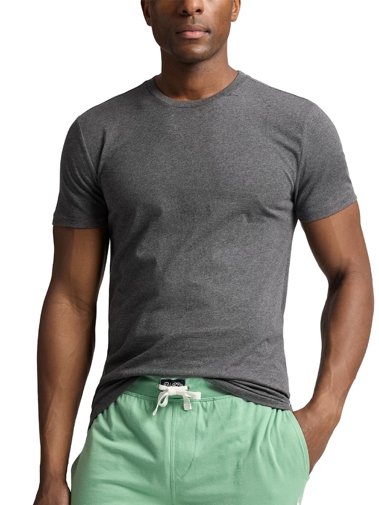 Polo Ralph Lauren Light Green Slim 100% Cotton T-Shirts 3 Pack - Image 4 of 8