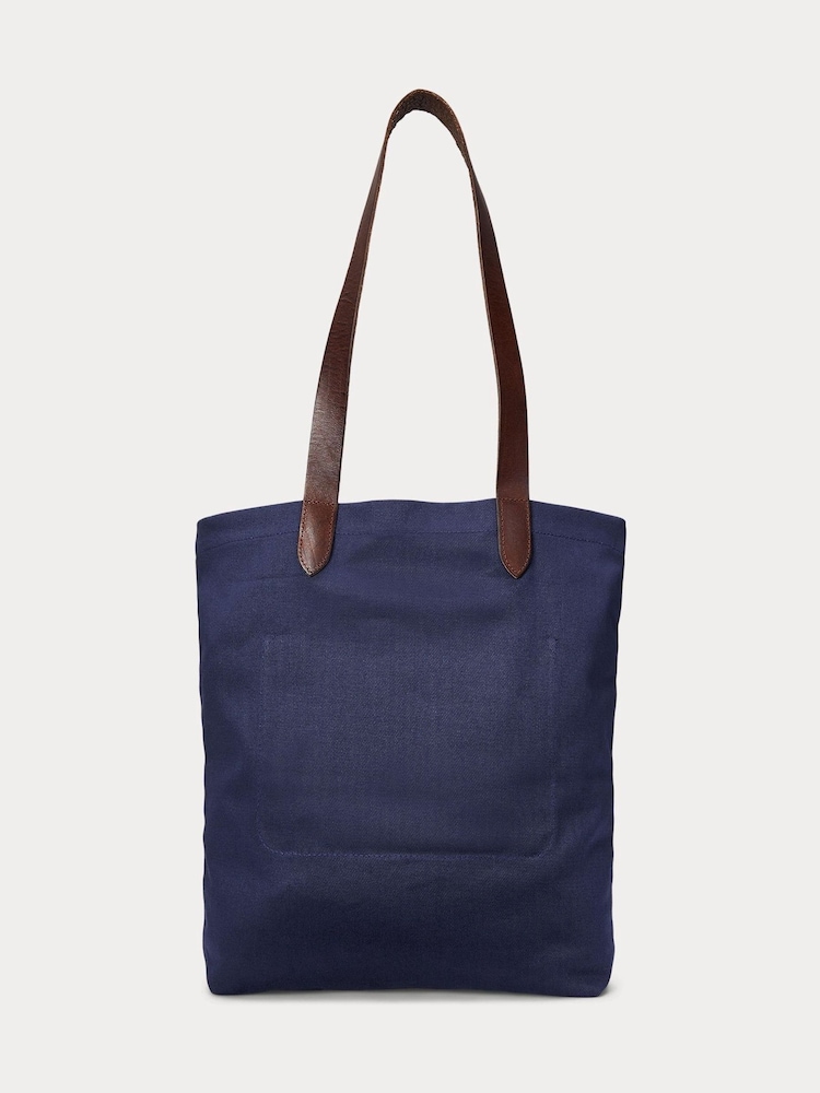 Polo Ralph Lauren Blue Tiger Patch Camo Shopper Tote Bag - Image 2 of 6