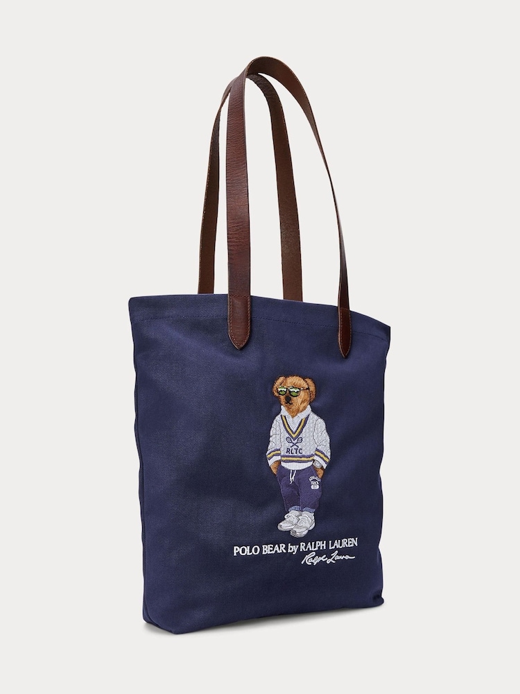 Torba typu tote na zakupy z naszywką Polo Ralph Lauren Tiger - Image 3 of 6