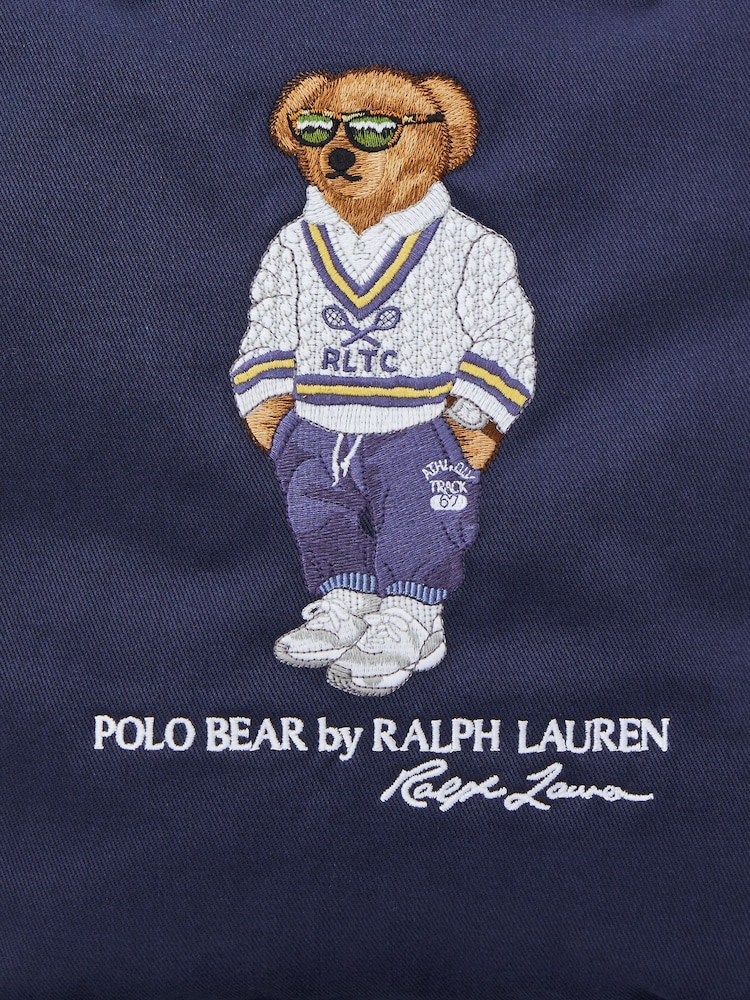 Polo Ralph Lauren Blue Tiger Patch Camo Shopper Tote Bag - Image 6 of 6