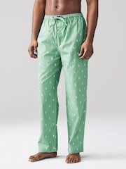 Polo Ralph Lauren Green Ground Player Pyjama Bottoms - Image 2 of 5